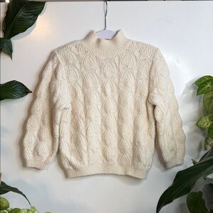 Zara Cream Turtleneck Sweater